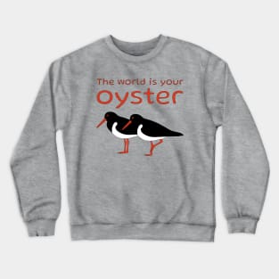 The World Is Your Oyster Pied Oystercatcher Crewneck Sweatshirt